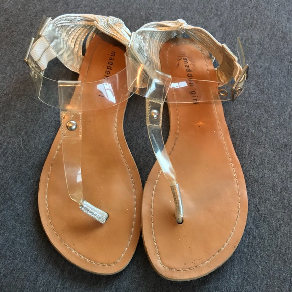 madden girl clear sandals